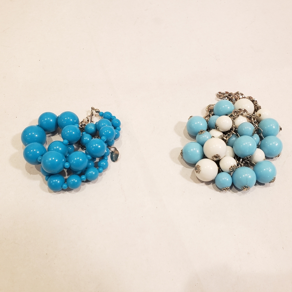 🍓 3/$20 Two Turquoise Blue Fashion Necklaces